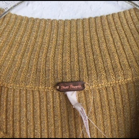 Free People French Girl Mini Dress in Gold Size XS - Picture 7 of 7